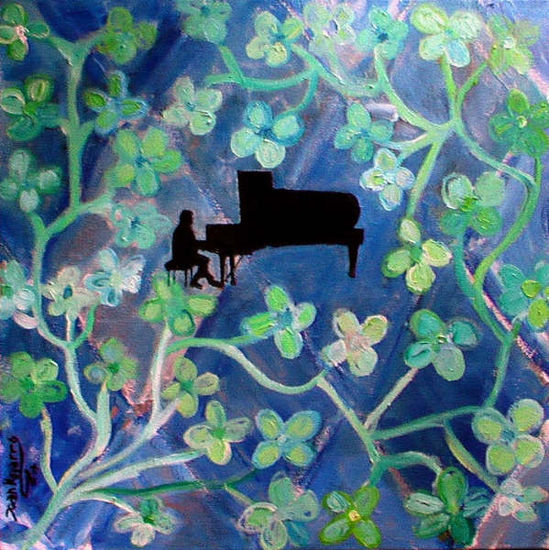 pianista magico Oil Canvas Others