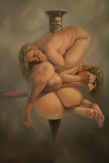 "HIERRO & CARNE" Óleo Lienzo Desnudos