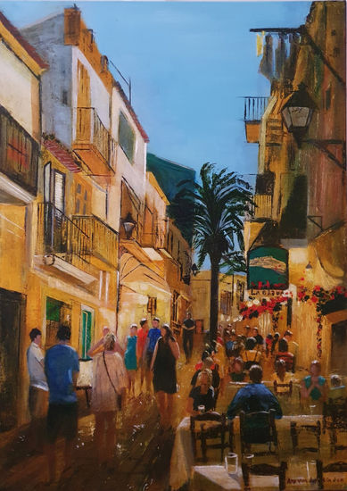 A summer evening in Ibiza Acrylic Canvas Others