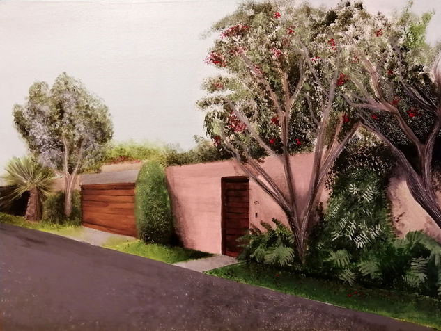 Naturaleza urbana en Lima Acrylic Canvas Landscaping