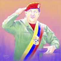 Retrato de Hugo Chávez