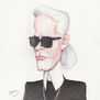 Caricatura de Karl Lagerfeld