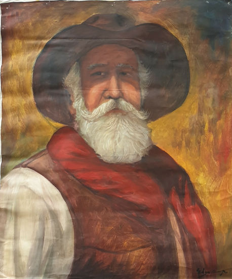 Vaquero Óleo Lienzo Retrato