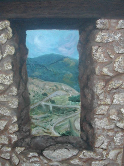 Ventana a la esperanza Oil Canvas Landscaping