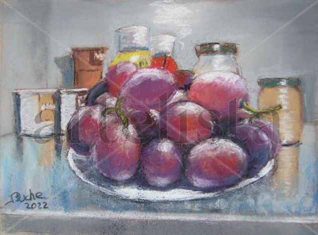 Dentro de mi frigorífico Pastel Panel Still Life Paintings