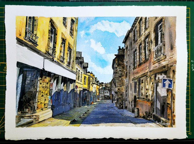 Dinan 3 Acuarela Papel Paisaje