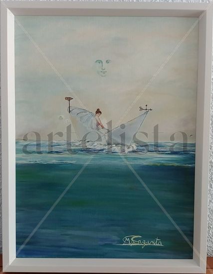 LA PAZ DEL MAR Oil Canvas Marine Painting