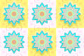 Mandala estrella turquesa