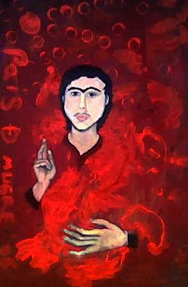 " AUTORRETRATO 2006" Oil Canvas Figure Painting