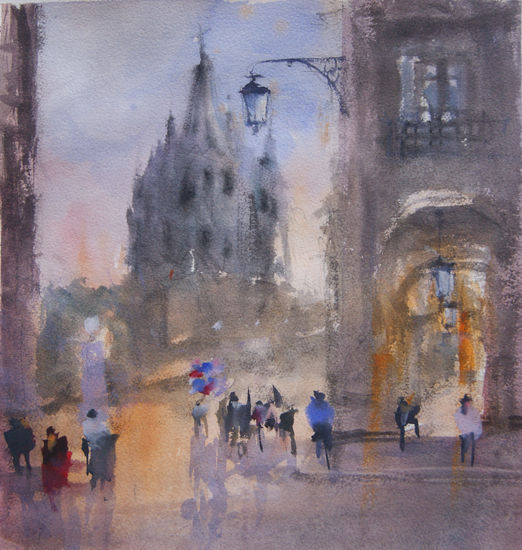 San Miguel De Allende México Watercolour Paper Landscaping