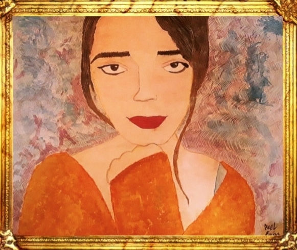 Sara "la musa" Watercolour Paper Portrait