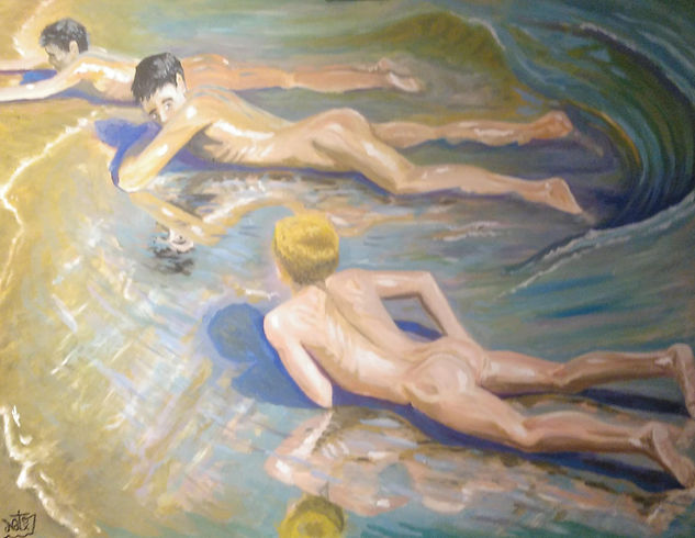 Viva Sorolla Óleo Lienzo Desnudos