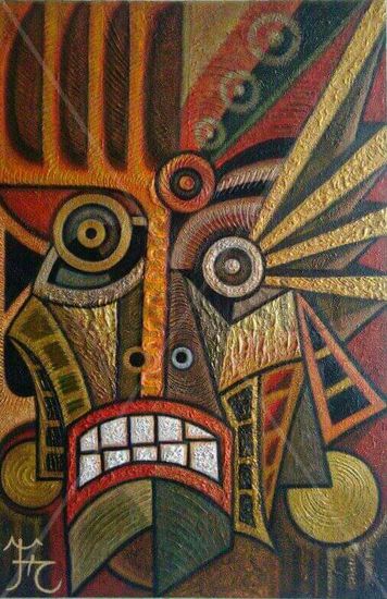 Guerrero Maya Mixed media Canvas Portrait