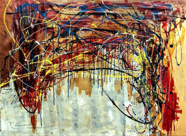 " Dripping entre siglos IV" Media Mixta Lienzo Otros