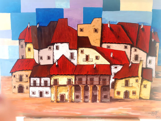 MI PUEBLO Acrylic Canvas Others