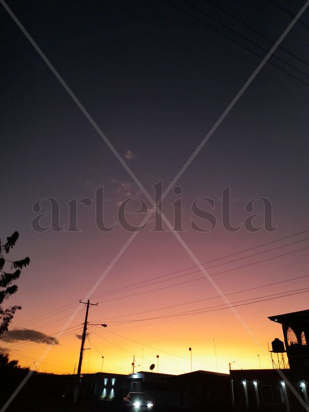 purple sunset