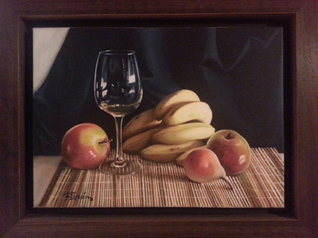 Copa con frutas Oil Canvas Still Life Paintings