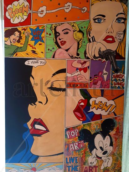 POP ART Acrylic Canvas Portrait