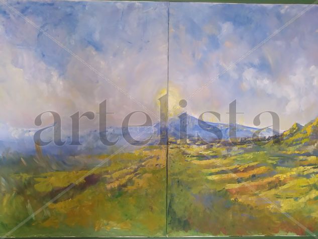 Final de los tiempos Oil Canvas Landscaping