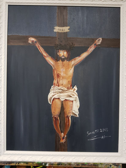 Cristo crucificado Oil Canvas Figure Painting