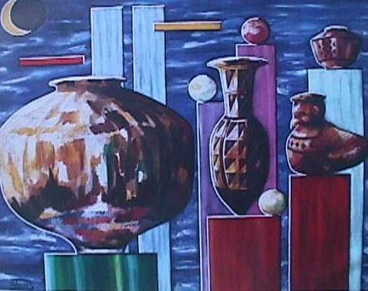 BODEGONES  Y ESPACIO Oil Panel Still Life Paintings