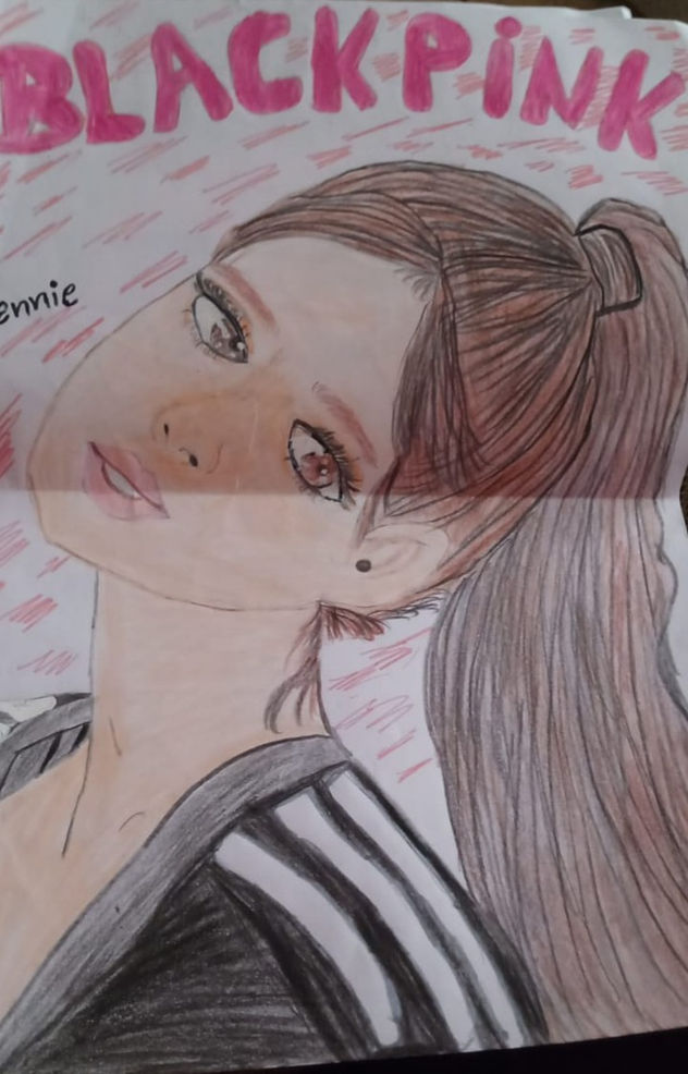 Dibujo de Jennie de blakpink
