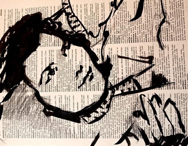 Retrato en tinta china