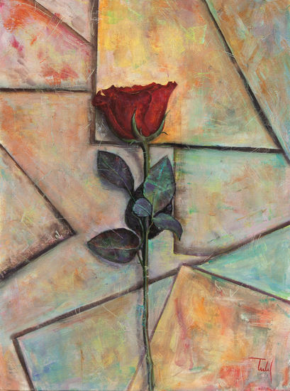 Recuerdos Oil Canvas Floral Painting