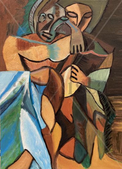 Amistad Oil Panel Figure Painting