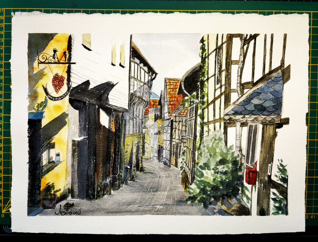 Essen Germany Watercolour Paper Landscaping