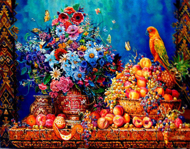 "AMERICAN STILL LIFE" Oil Canvas Still Life Paintings