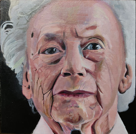 Old gentleman Acrylic Canvas Portrait