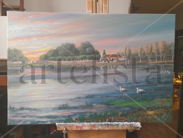 0034642211344 , Apus in El Rocio Oil Canvas Landscaping