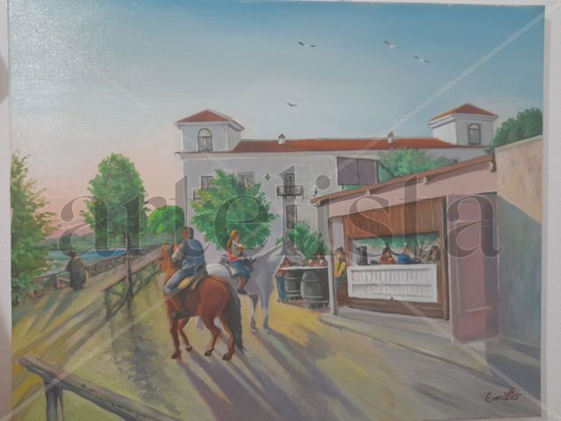 0034642211344 , La Taverna del Rey Oil Canvas Landscaping