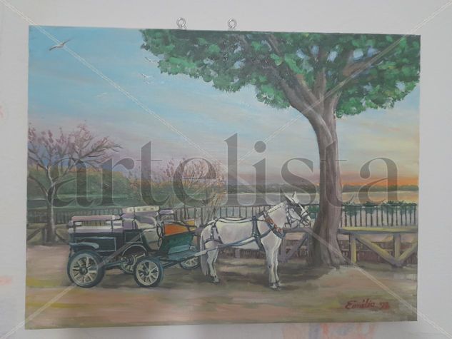 Trasura in El Rocio Oil Canvas Landscaping