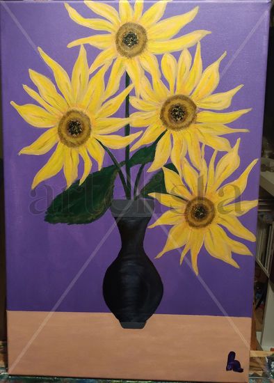 Girasoles Acrylic Canvas Floral Painting