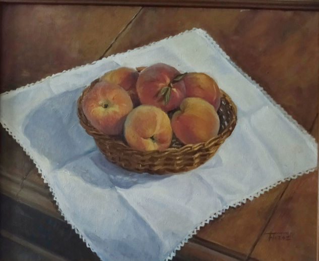 Melocotones Oil Canvas Still Life Paintings