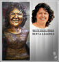 AMBIENTALISTA HONDUREÑA, BERTA CACERES FLORES, MARTIR  HONDUREÑA. ESCULTURA.