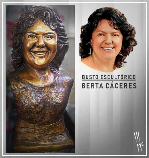 AMBIENTALISTA HONDUREÑA, BERTA CACERES FLORES, MARTIR  HONDUREÑA. ESCULTURA. Mixed Figurative