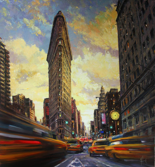 New York Speed Oil Canvas Landscaping