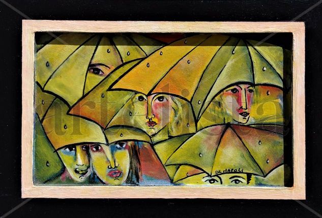 Lluvia después del mediodía Acrylic Others Figure Painting