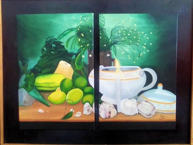 Saberes ancestrales Oil Canvas Still Life Paintings