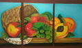 Bodegon: cesta de frutas