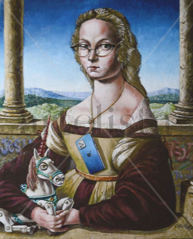 HOMENAJE a RAFAEL SANZIO La donna del Unicornio