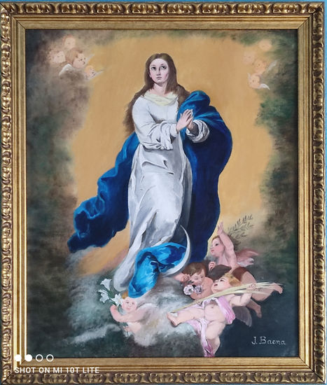 Inmaculada Óleo Lienzo Figura