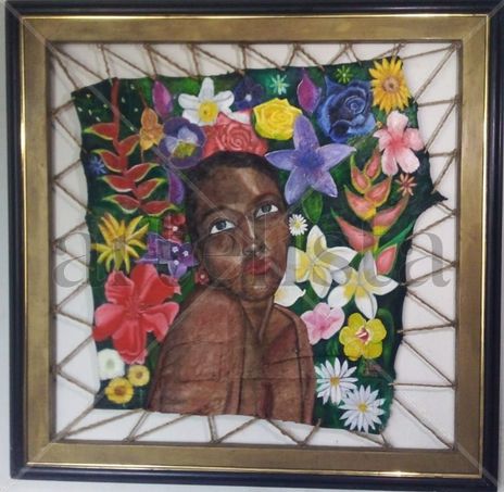 Mujer entre flores...