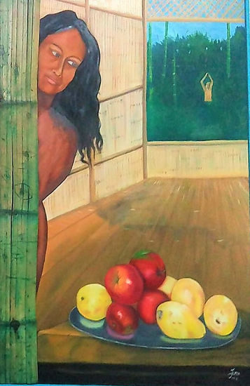 Mujer fruto deseado Oil Canvas Nude Paintings