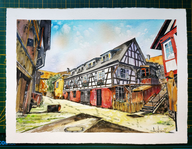 Gengenbach Germany Watercolour Paper Landscaping