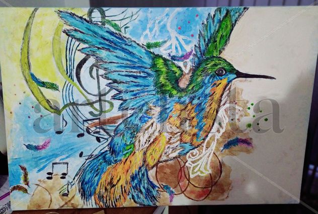 Ave Colibrí volando