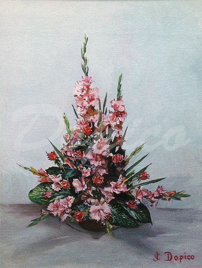 Bodegón de flores/Natureza morta de flores/Still life of flowers Oil Canvas Still Life Paintings